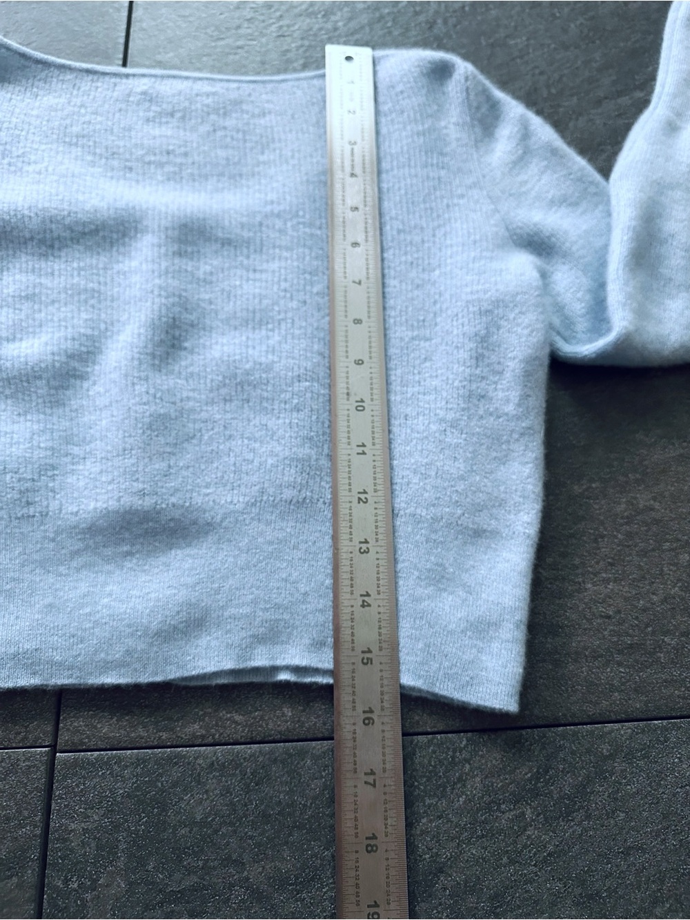 J.Crew Collection 100% Cashmere Cropped Cardigan Women’s XS Light Blue - Picture 12 of 13